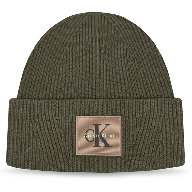 Czapka Calvin Klein Monologo LV04D8096G Khaki