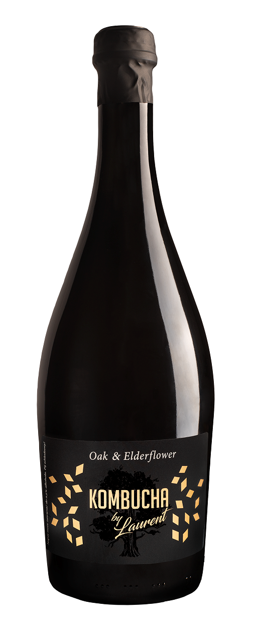 Kombucha By Laurent Kombucha szampańska na płatkach dębu o smaku kwiatów czarnego bzu 750 ml Bio