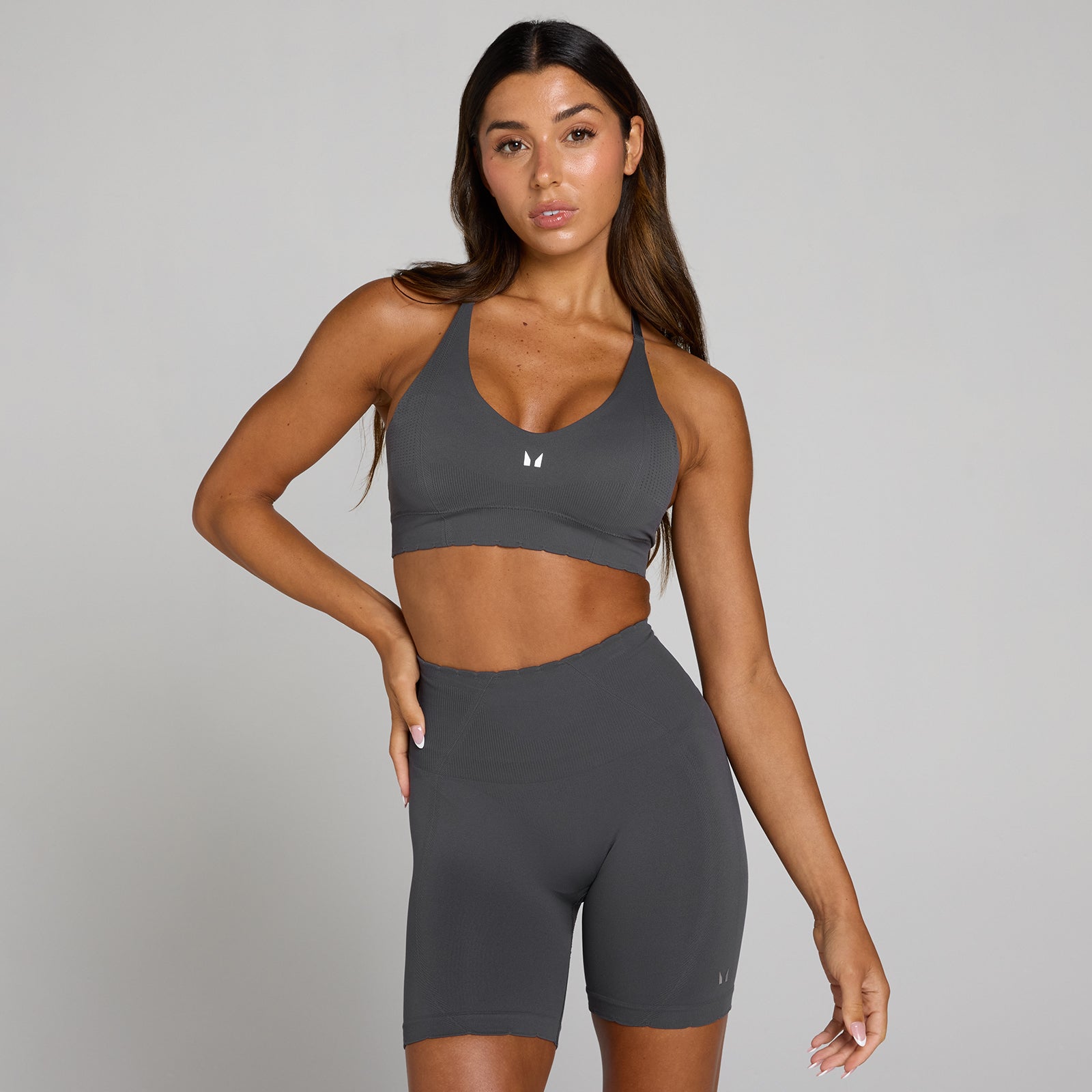 Biustonosz Sportowy MP Tempo Ultra Seamless dla Kobiet - Szary Robust - XXL