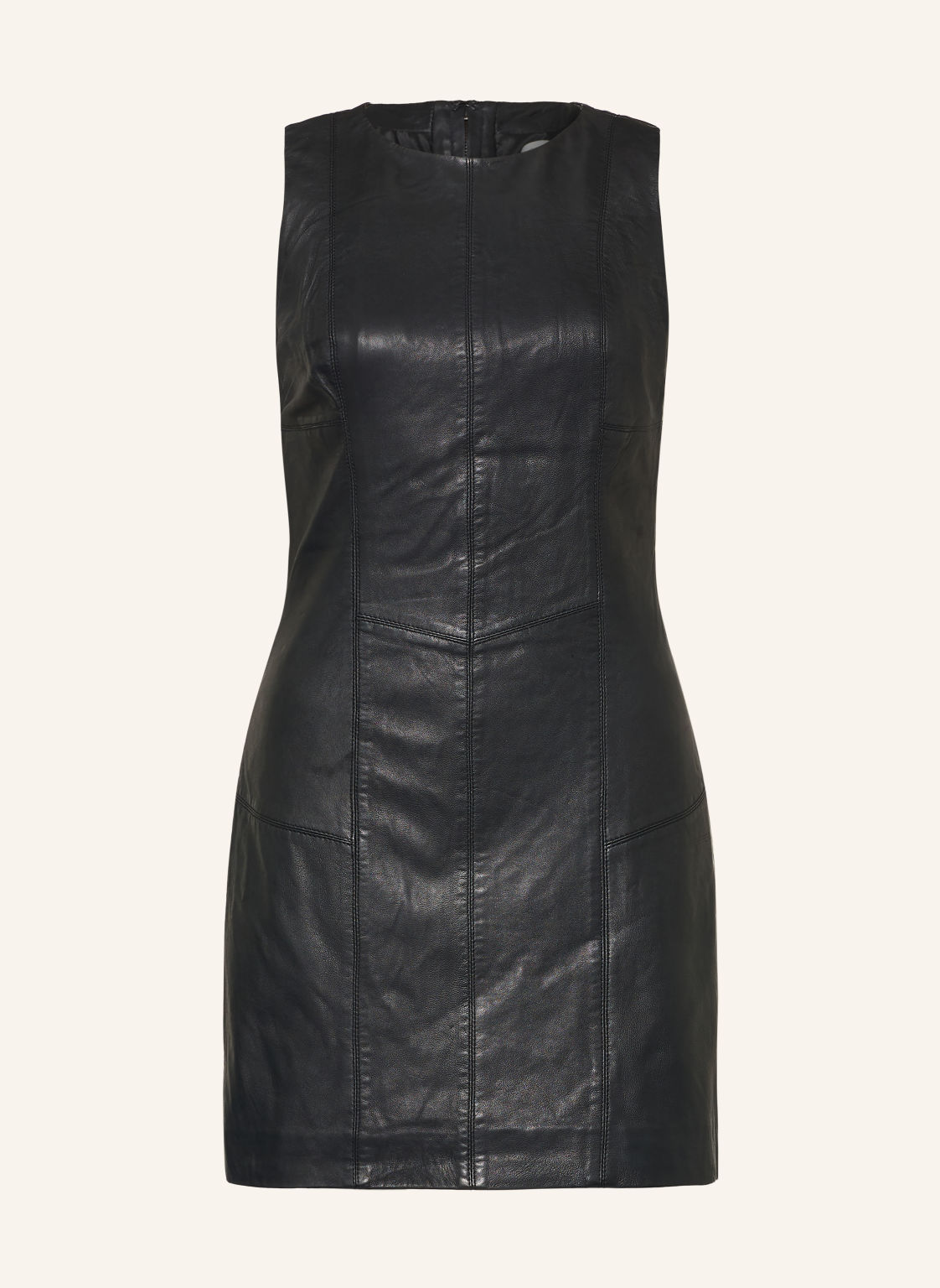 Allsaints Skórzana Sukienka Vee schwarz