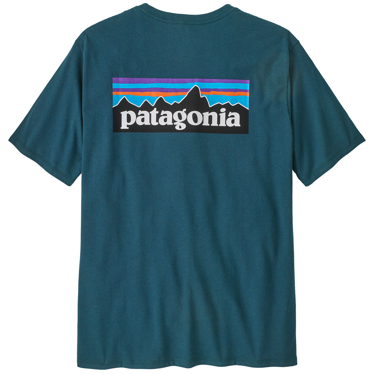 Koszulka męska Patagonia P-6 Logo Responsibili Tee Rozmiar: M / Kolor: zielony/niebieski