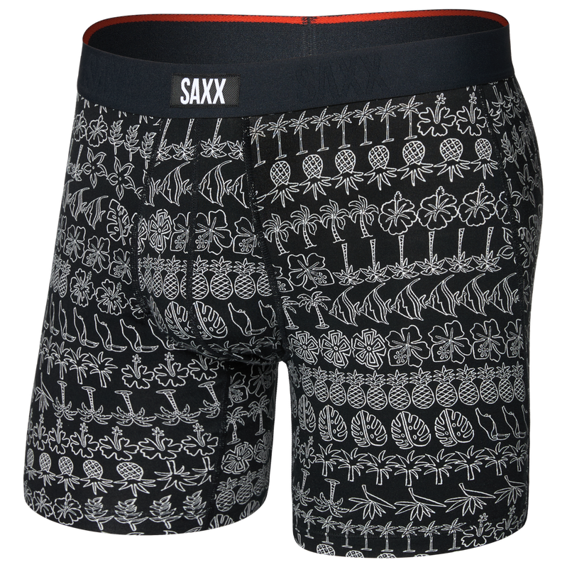 Bokserki Saxx Vibe Xtra Soft Comfort Boxer Brief Fly Rozmiar: L / Kolor: biały/czarny