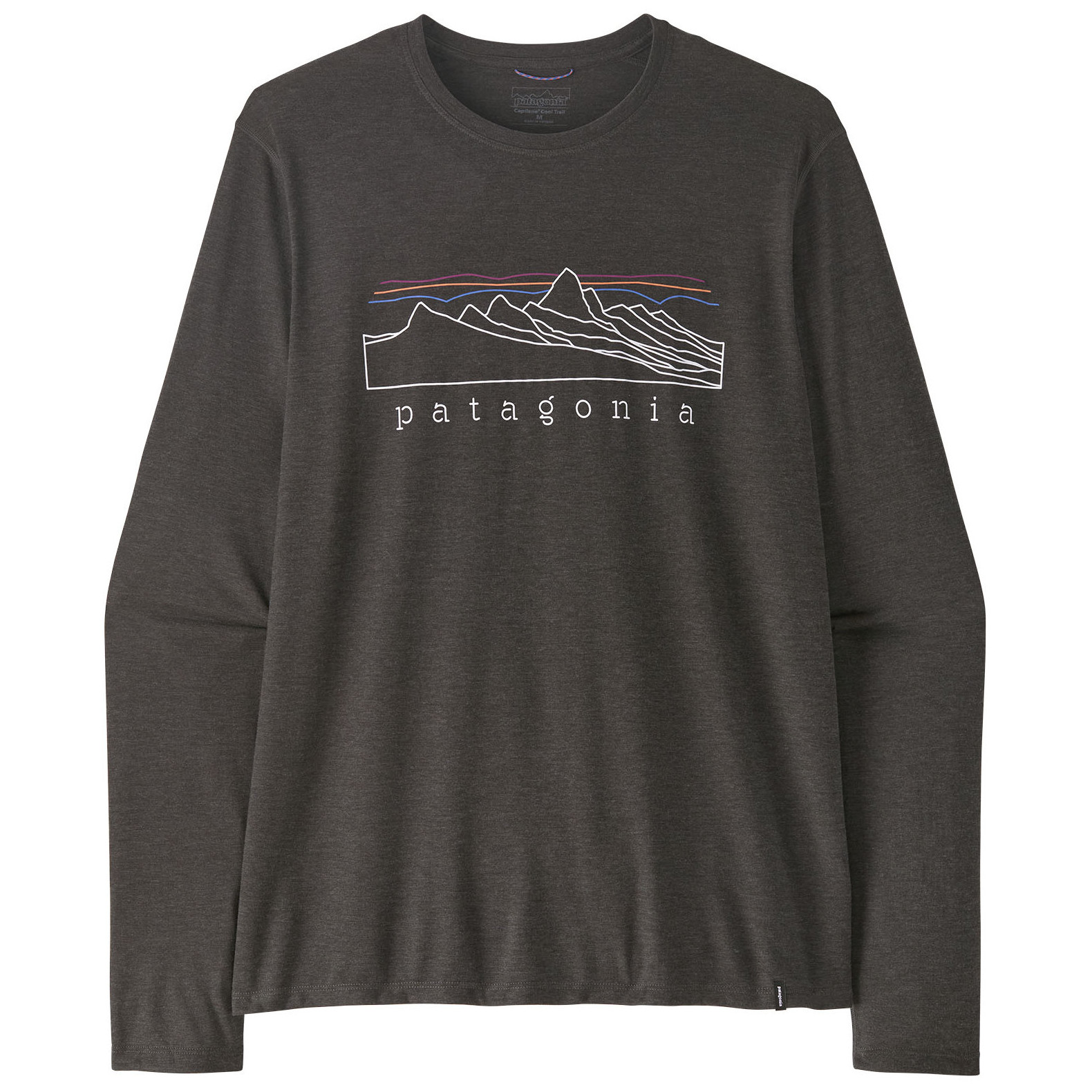 Koszulka męska Patagonia M's L/S Cap Cool Daily Shirt - Stratapeaks Rozmiar: S / Kolor: czarny