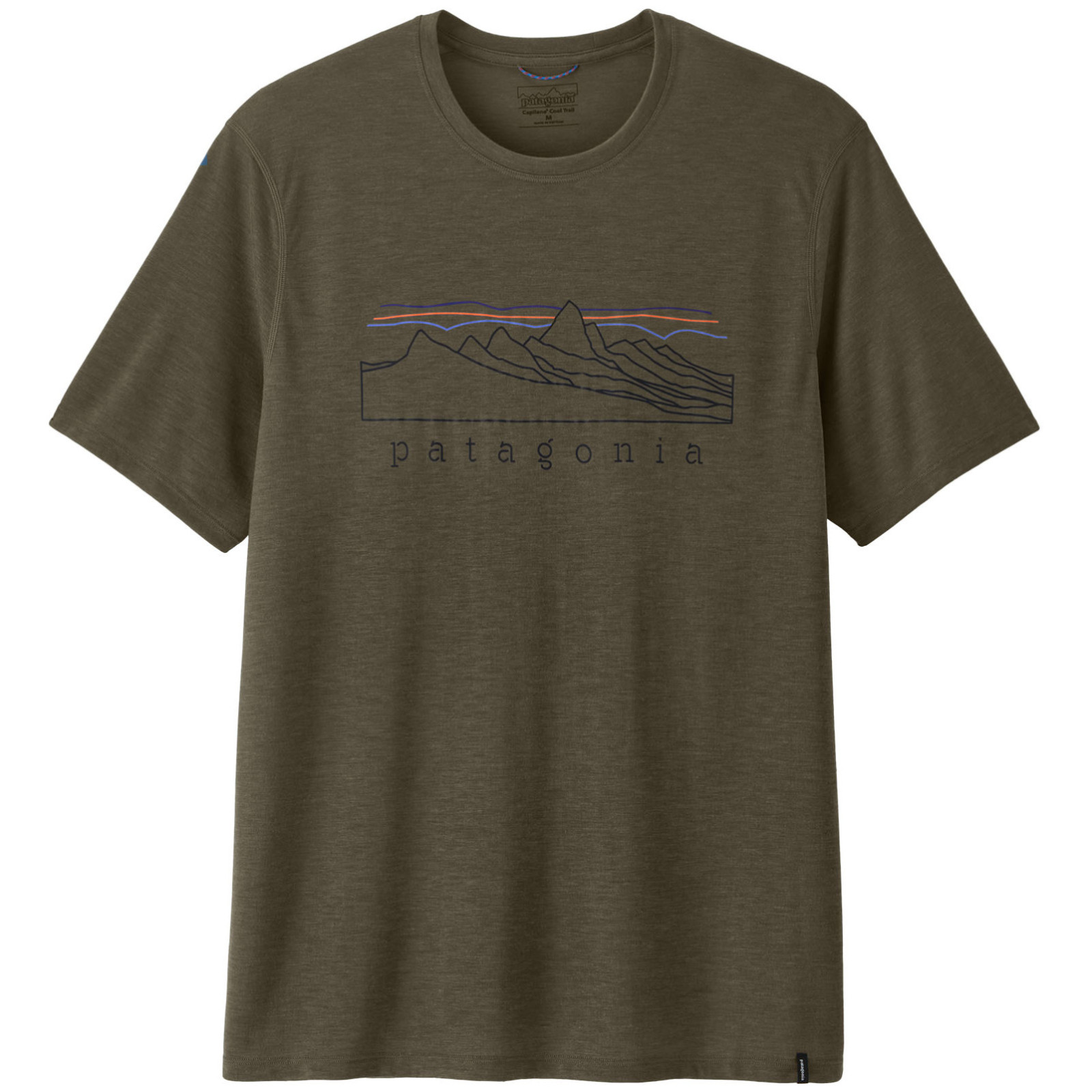 Koszulka męska Patagonia Men's Capilene Cool Trail Shirt - Stratapeaks Rozmiar: S / Kolor: zielony