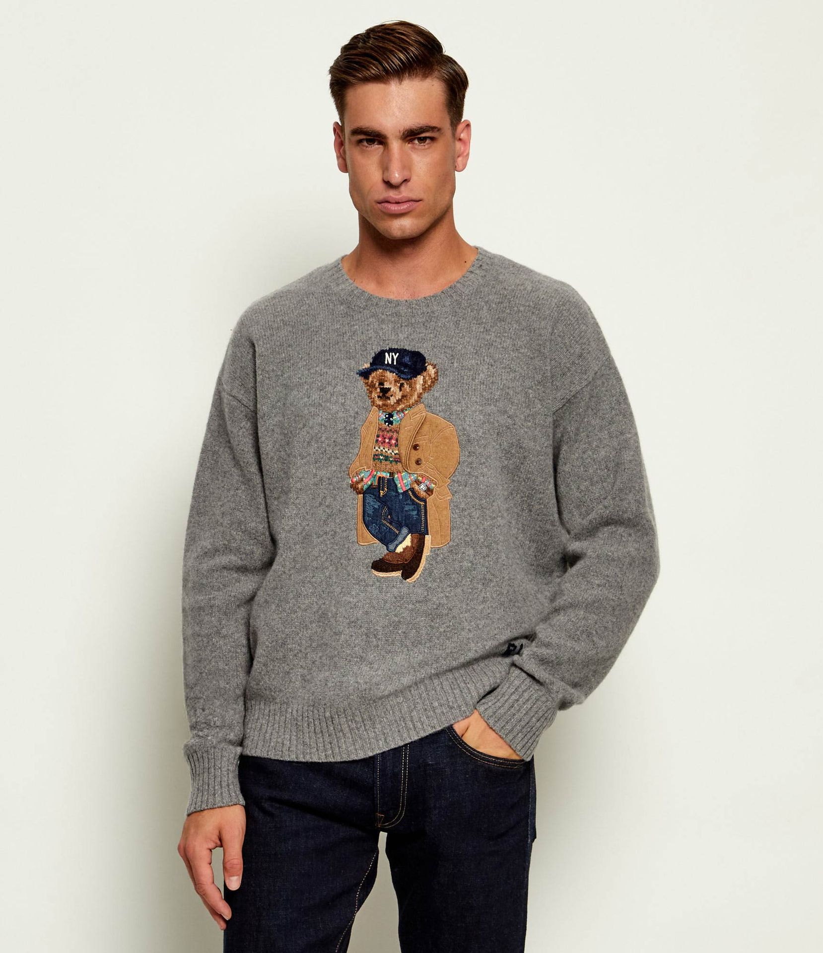 POLO RALPH LAUREN Wełniany sweter Relaxed fit z dodatkiem kaszmiru