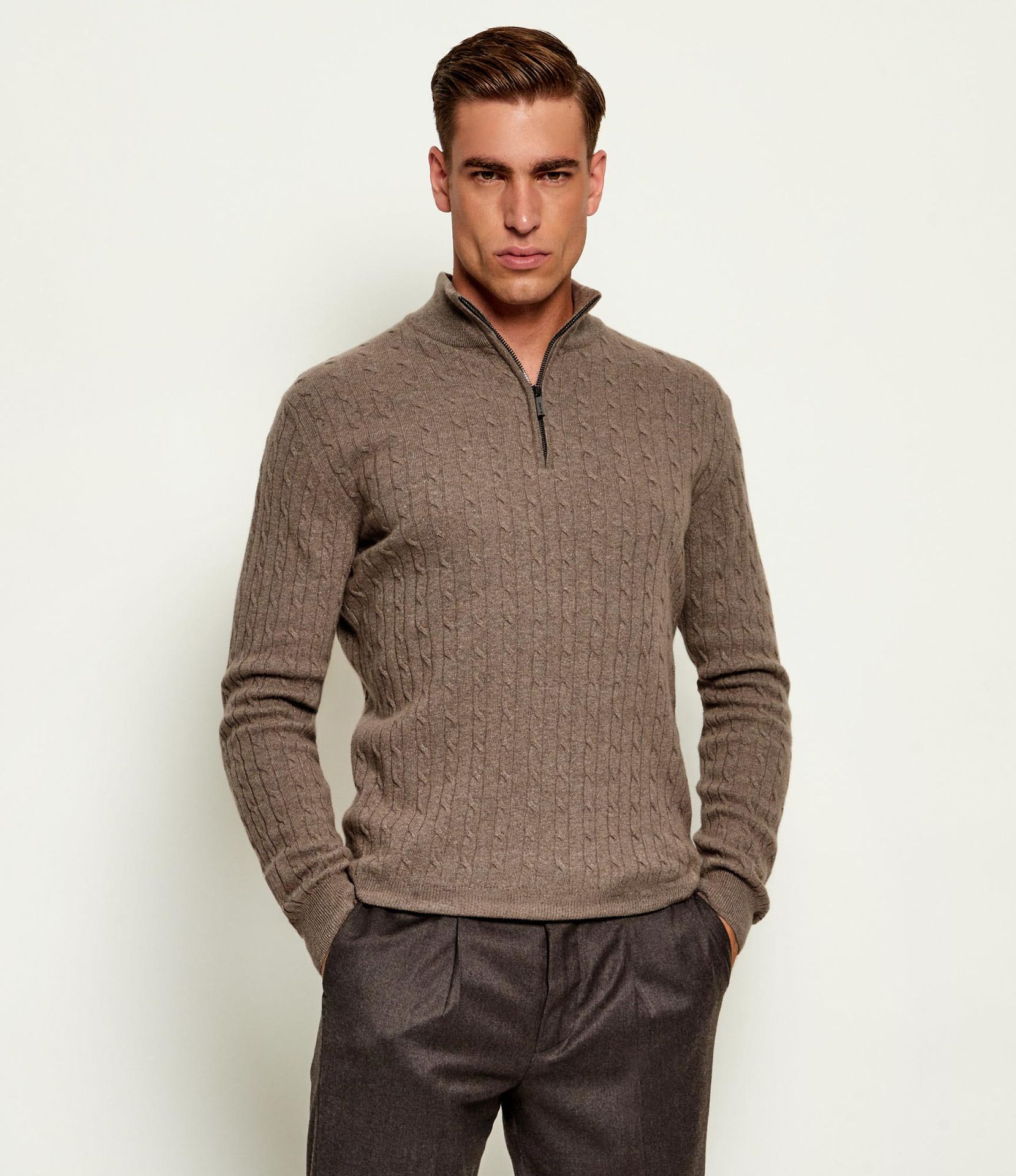 Sand Copenhagen Sweter Ibro Regular Fit z dodatkiem wełny i kaszmiru