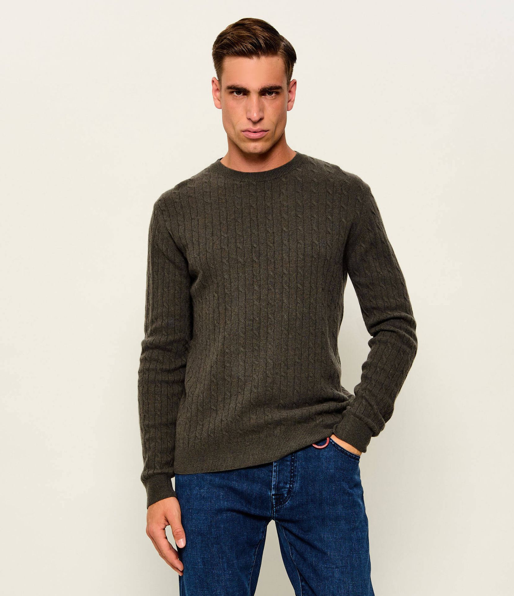 Sand Copenhagen Sweter Iq Regular Fit z dodatkiem wełny i kaszmiru