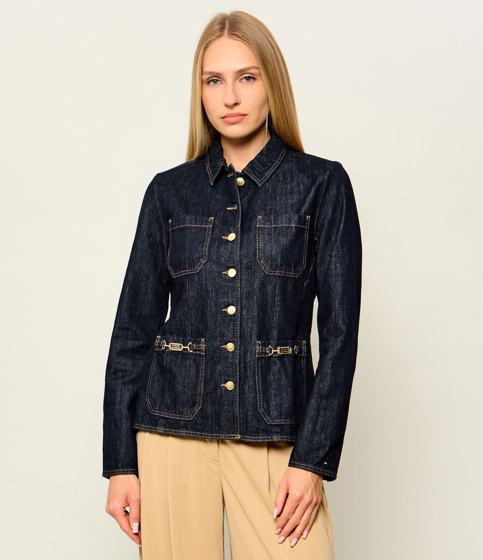Tommy Hilfiger Jeansowa kurtka Rinse Regular Fit