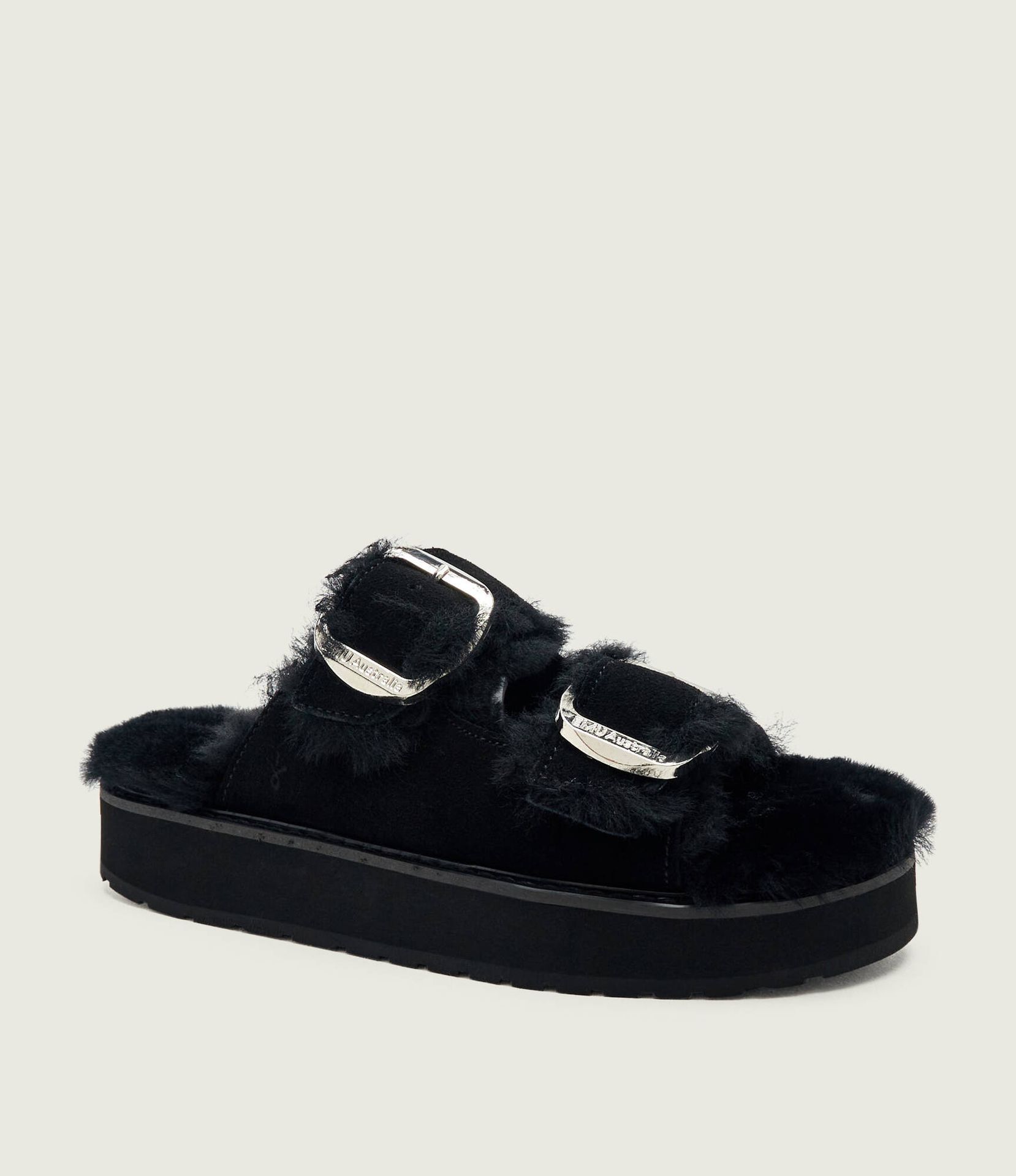 EMU Australia Ocieplane klapki Cabello zamsz shearling