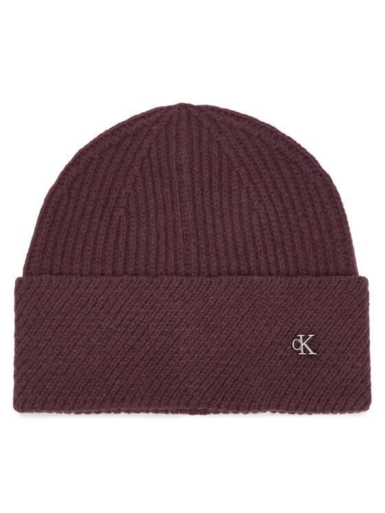 Calvin Klein Czapka LV04F8118G Bordowy