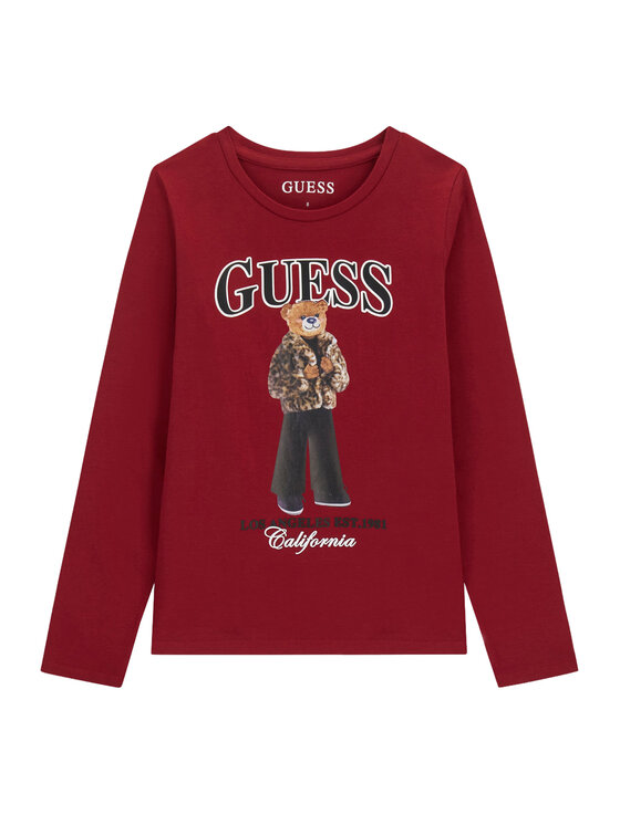 Guess Bluzka J6BI12 K5793 Bordowy Regular Fit