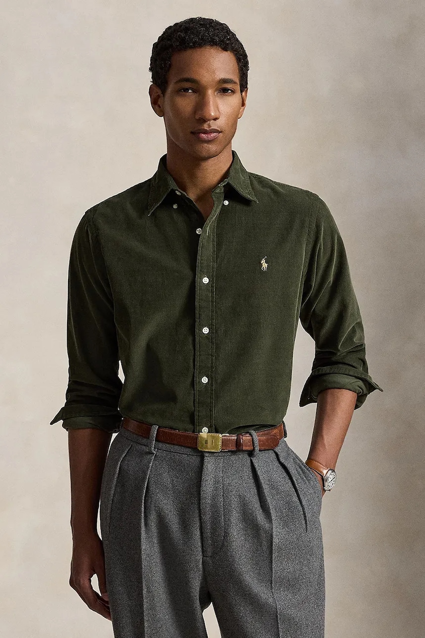 Polo Ralph Lauren 21W Corduroy koszula bawełniana męska