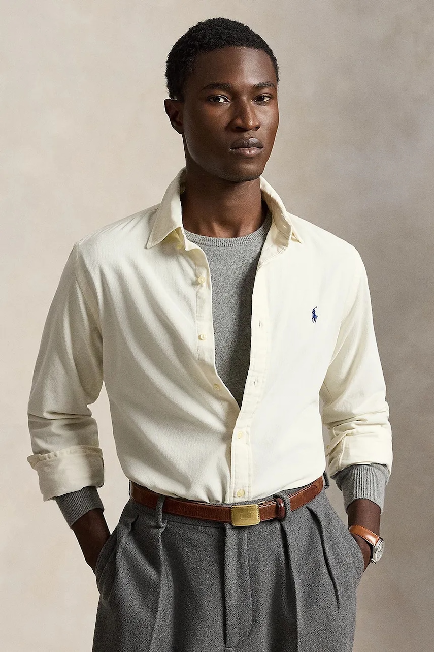Polo Ralph Lauren 21W Corduroy koszula bawełniana męska