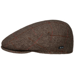 Kaszkiet z Wzorem w Kratkę by Lipodo, beżowy, 63 cm
