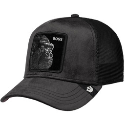 Czapka Trucker Velour Boss by Goorin Bros., ciemnobrązowy , One Size