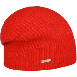 Czapka Beanie Valarena Headsock by Seeberger, czerwony, One Size