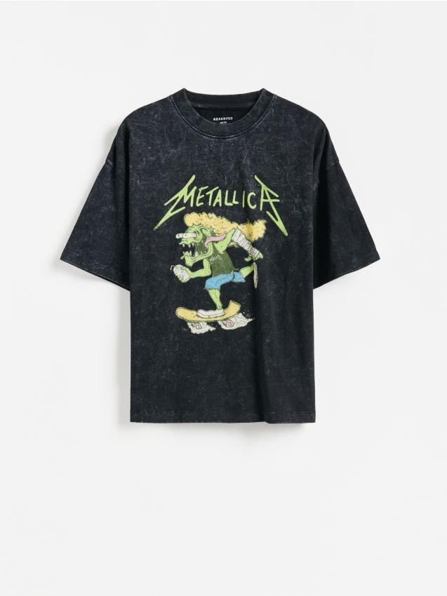 Reserved - T-shirt Metallica - czarny