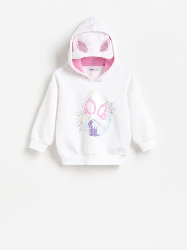 Reserved - Bluza z maską Ghost-Spider - biały