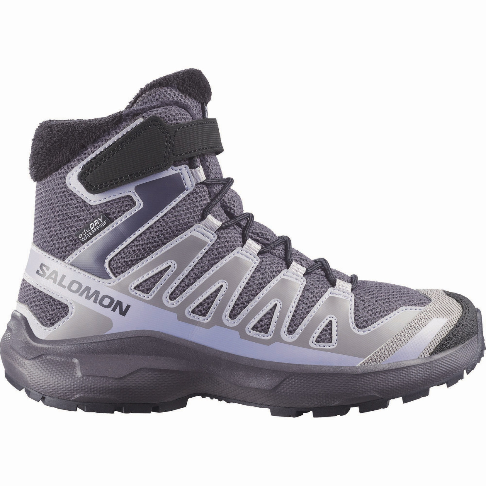 Buty dziecięce Salomon Xa Pro Winter Wp J Nine Iron-Gull-Cosmic Sky Rozmiar butów (UE): 37 / Kolor: szary