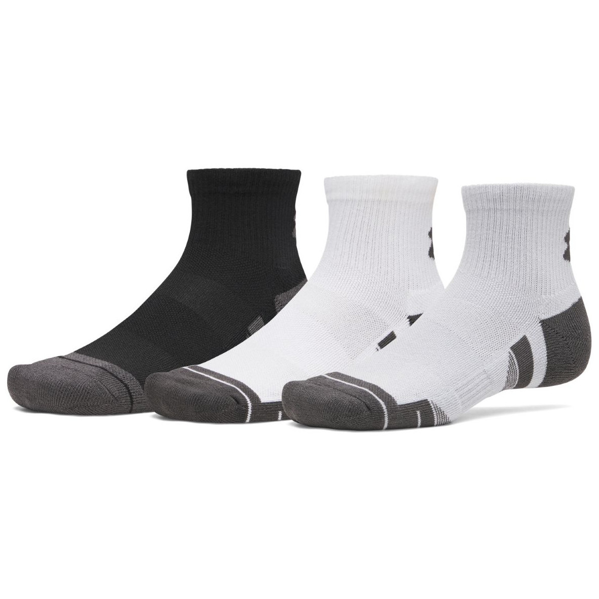 Zestaw skarpetek Under Armour New UA Perf Tech 3Pk Qtr Rozmiar skarpet: 42-47,5 / Kolor: szary/biały