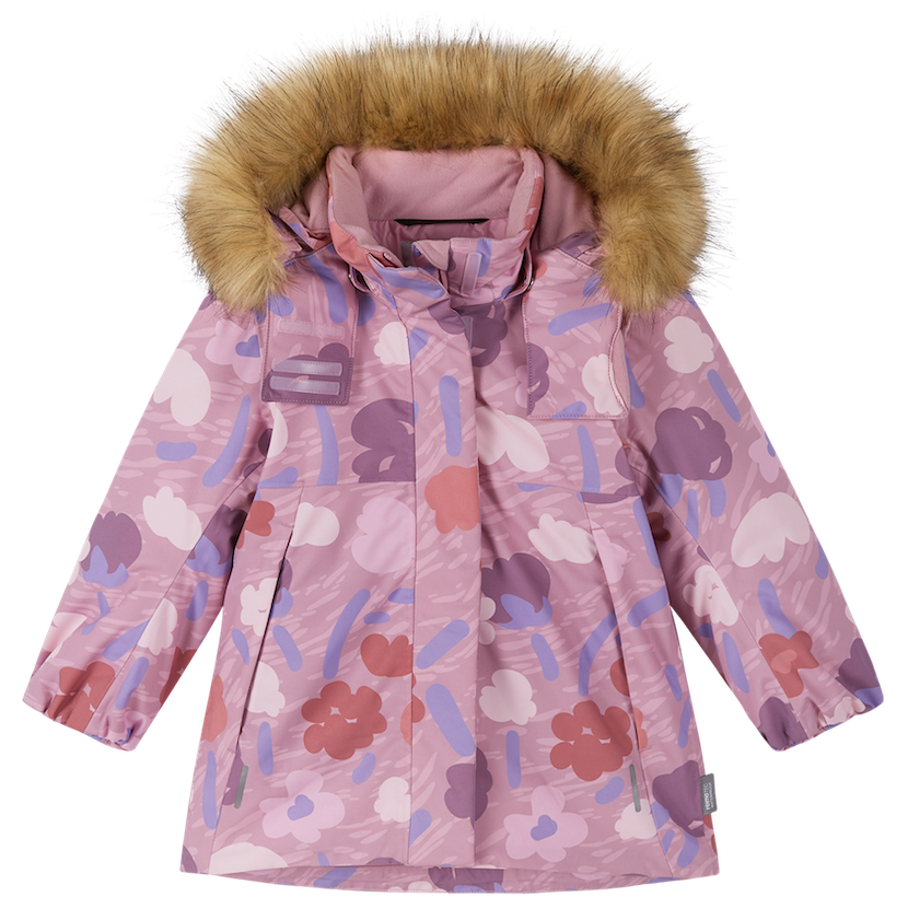 Kurtka zimowa dla dziewczynek Reima Muurame Grey Pink Rozmiar dziecięcy: 134 / Kolor: szary/różówy