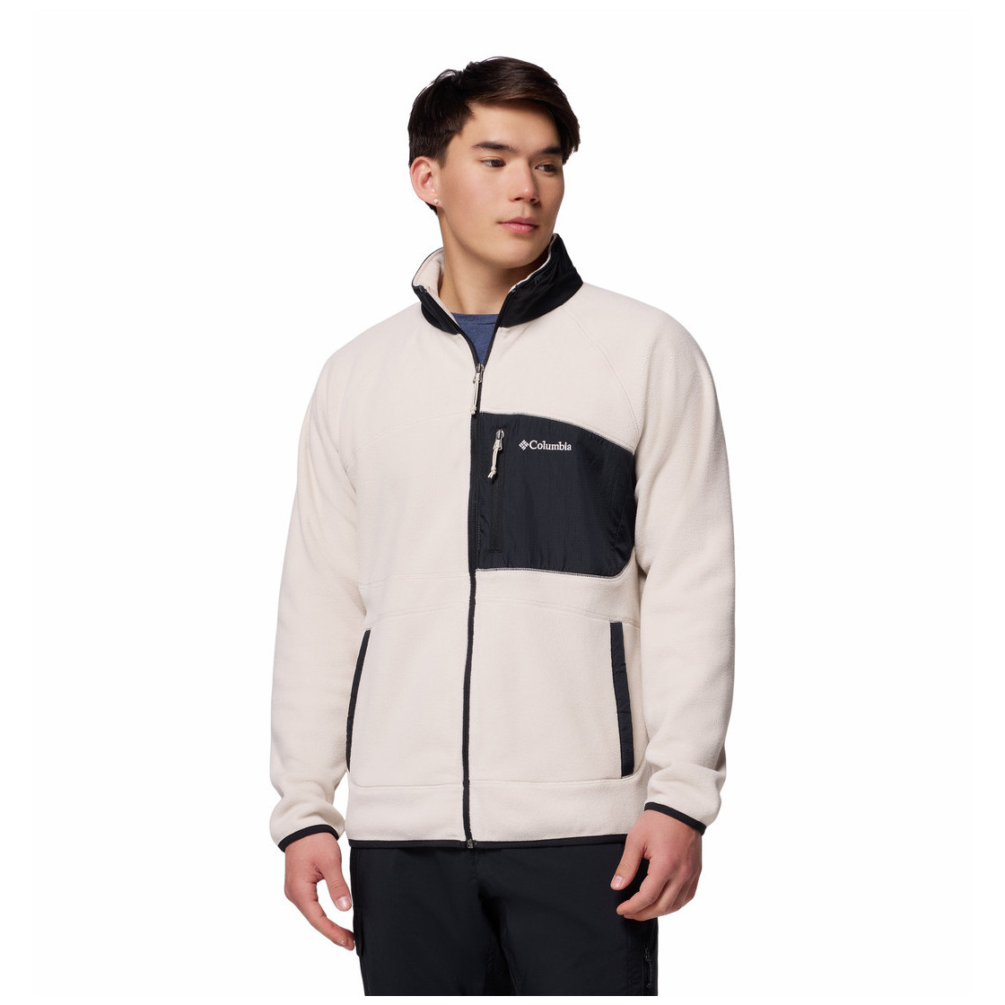 Bluza męska Columbia Fast Trek™ Overlay Full Zip Rozmiar: L / Kolor: beżowy