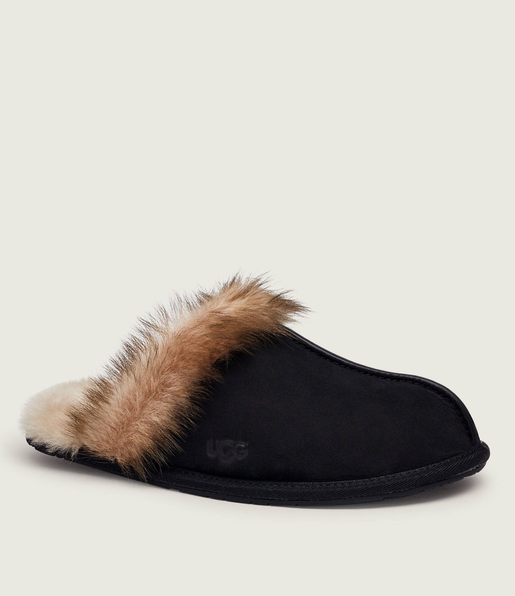 UGG Skórzane obuwie domowe Scuffette shearling z dodatkiem wełny