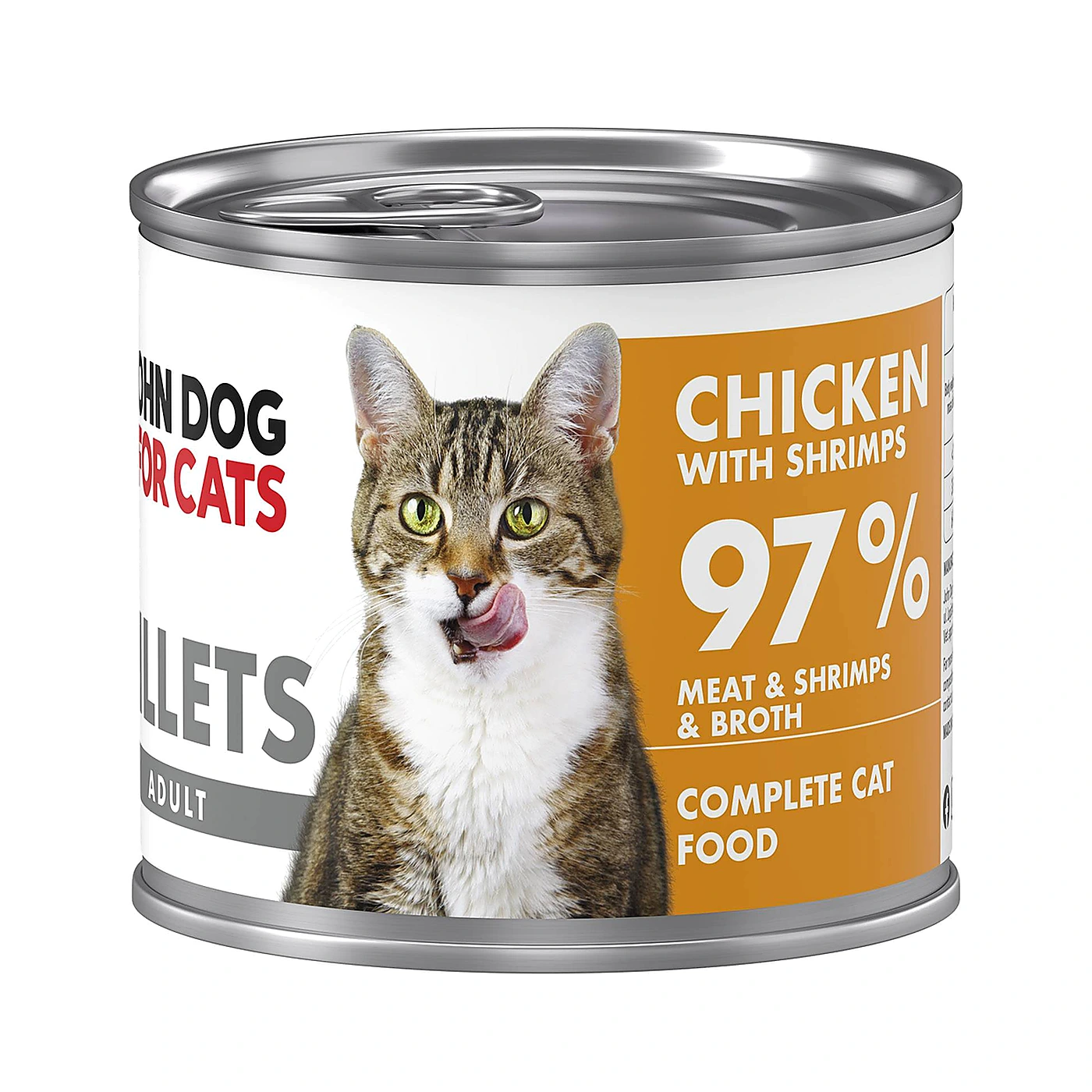 Karma mokra John Dog for Cats Filety Kurczak z krewetkami; 140 g