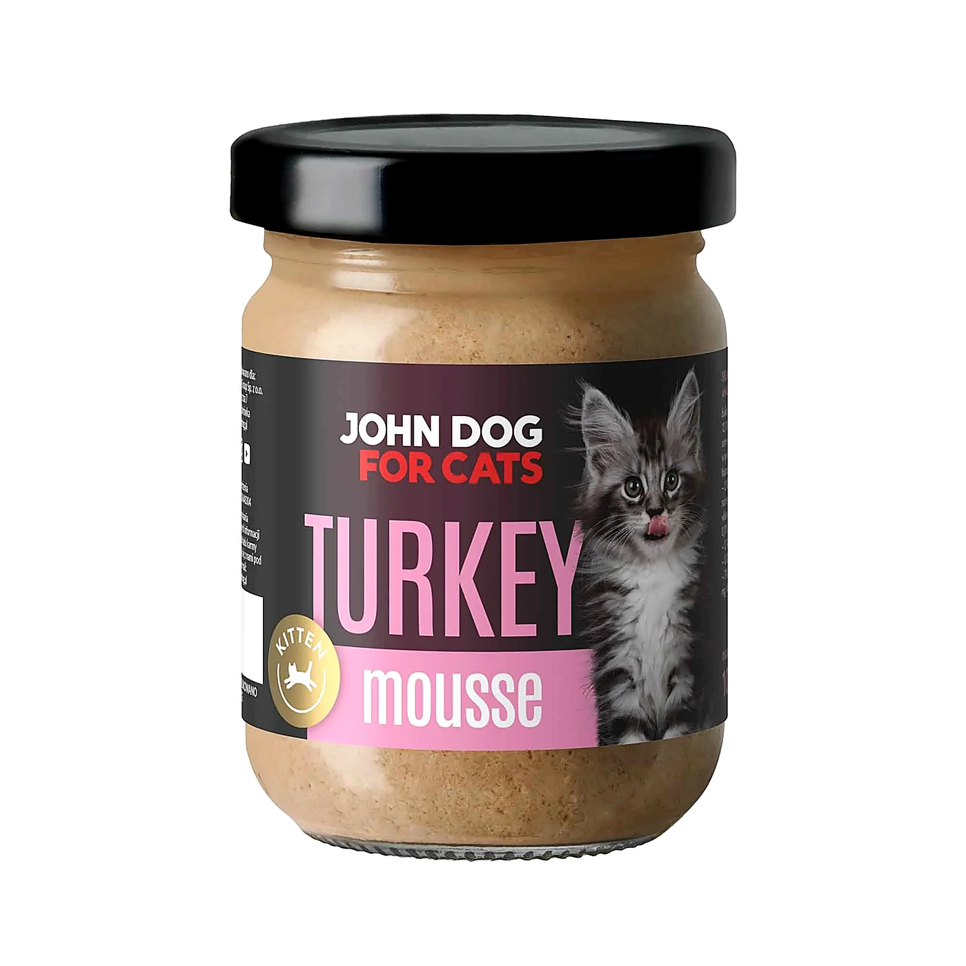 Karma mokra dla kociąt John Dog for Cats MUS 100g; indyk
