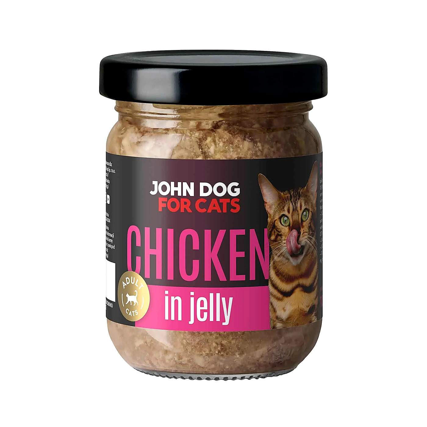 Karma mokra dla kotów John Dog for Cats Galaretka 100g; kurczak