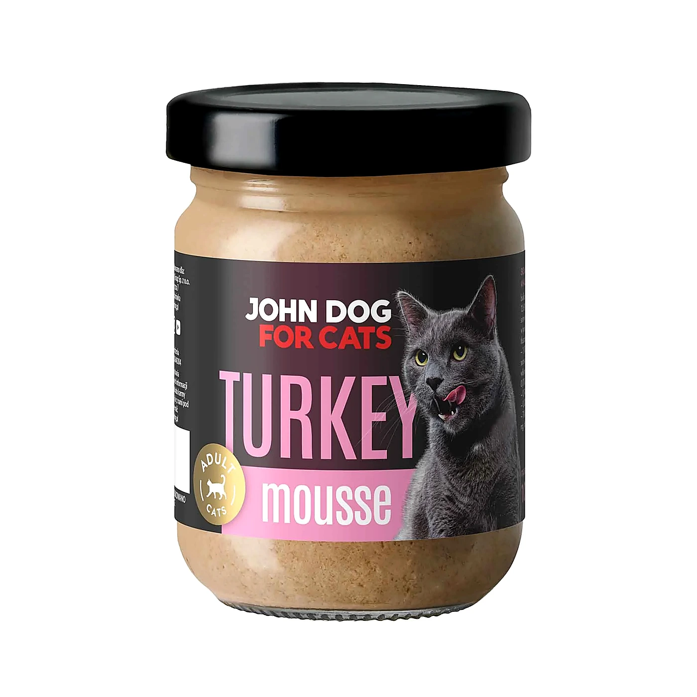 Karma mokra dla kotów John Dog for Cats MUS 100g; indyk