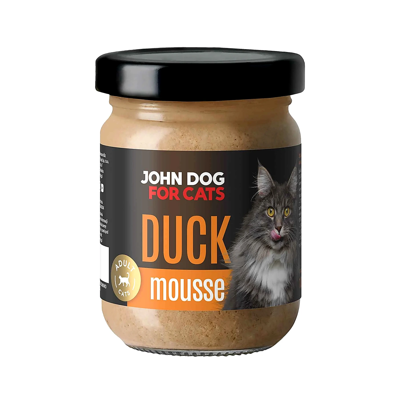 Karma mokra dla kotów John Dog for Cats MUS 100g; kaczka