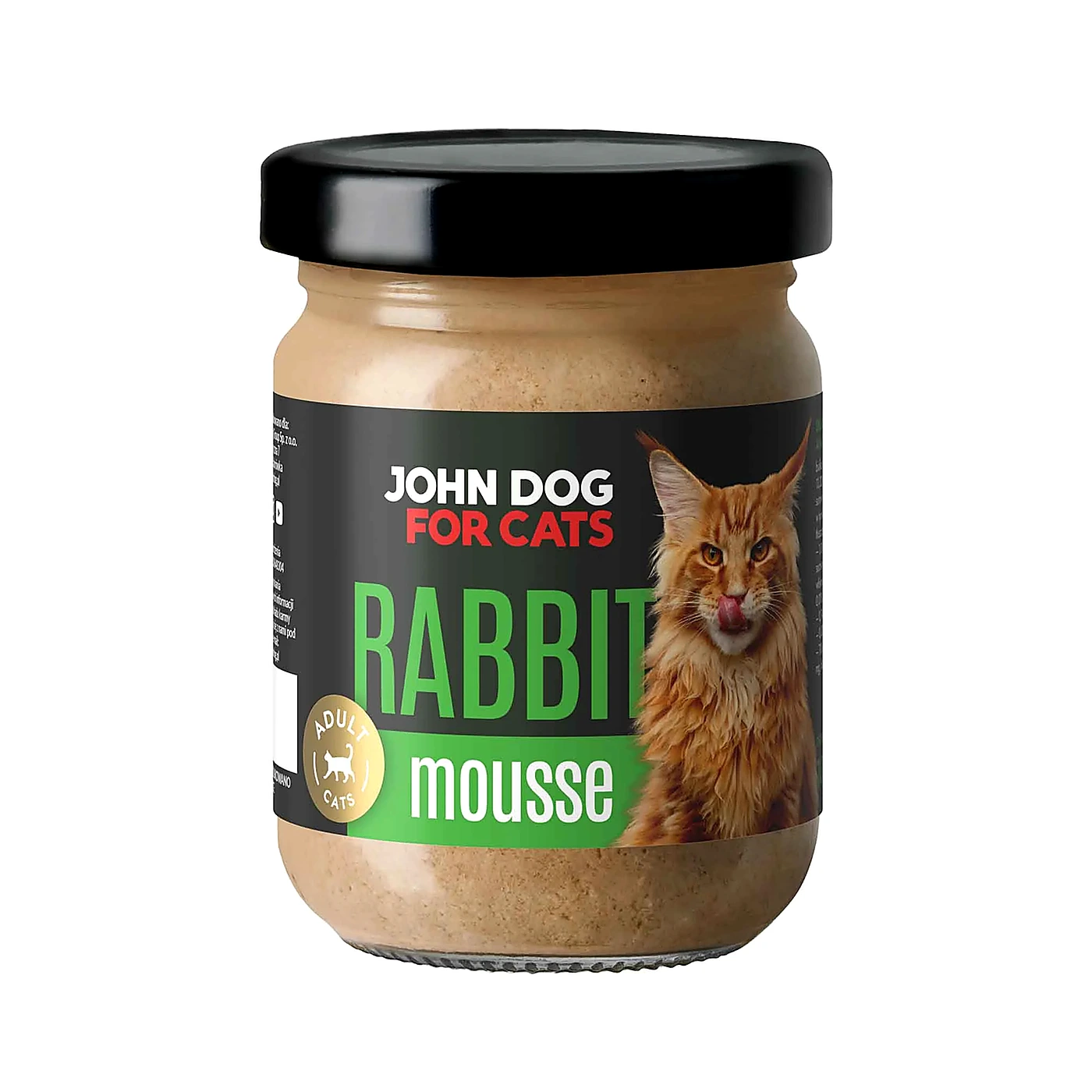 Karma mokra dla kotów John Dog for Cats MUS 100g; królik