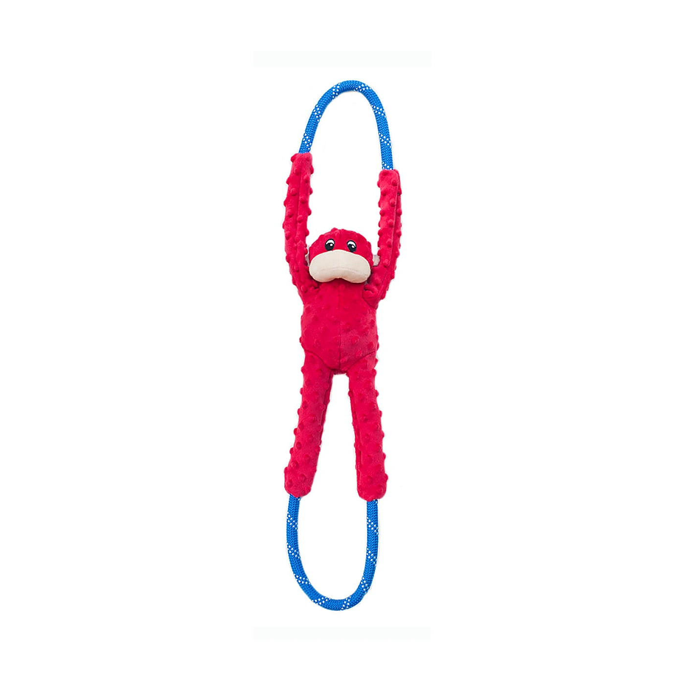 ZP807 ZIPPY PAWS Małpa pluszowa czerwona na linie