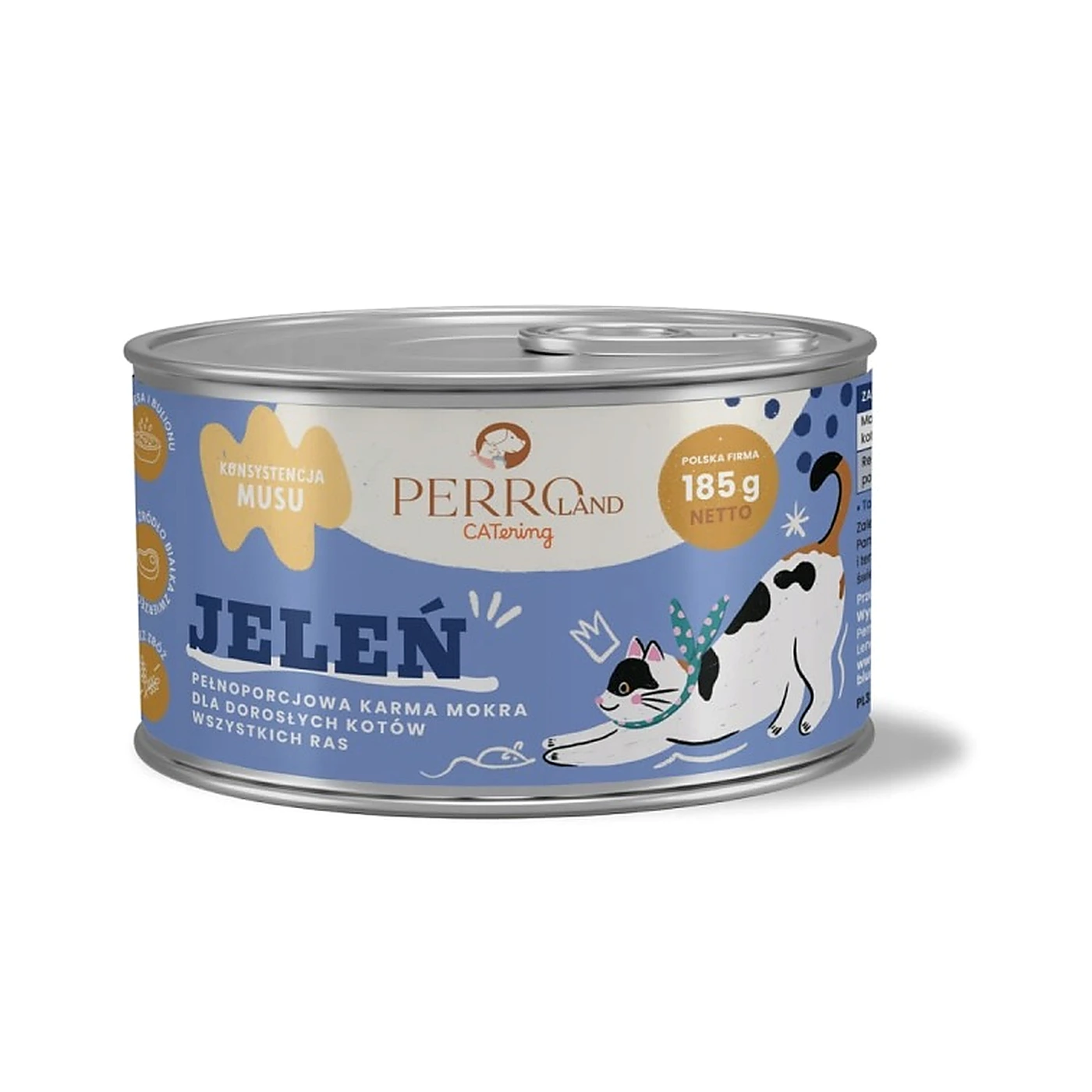 PERRO CATERING karma dla kotów Jeleń 185g