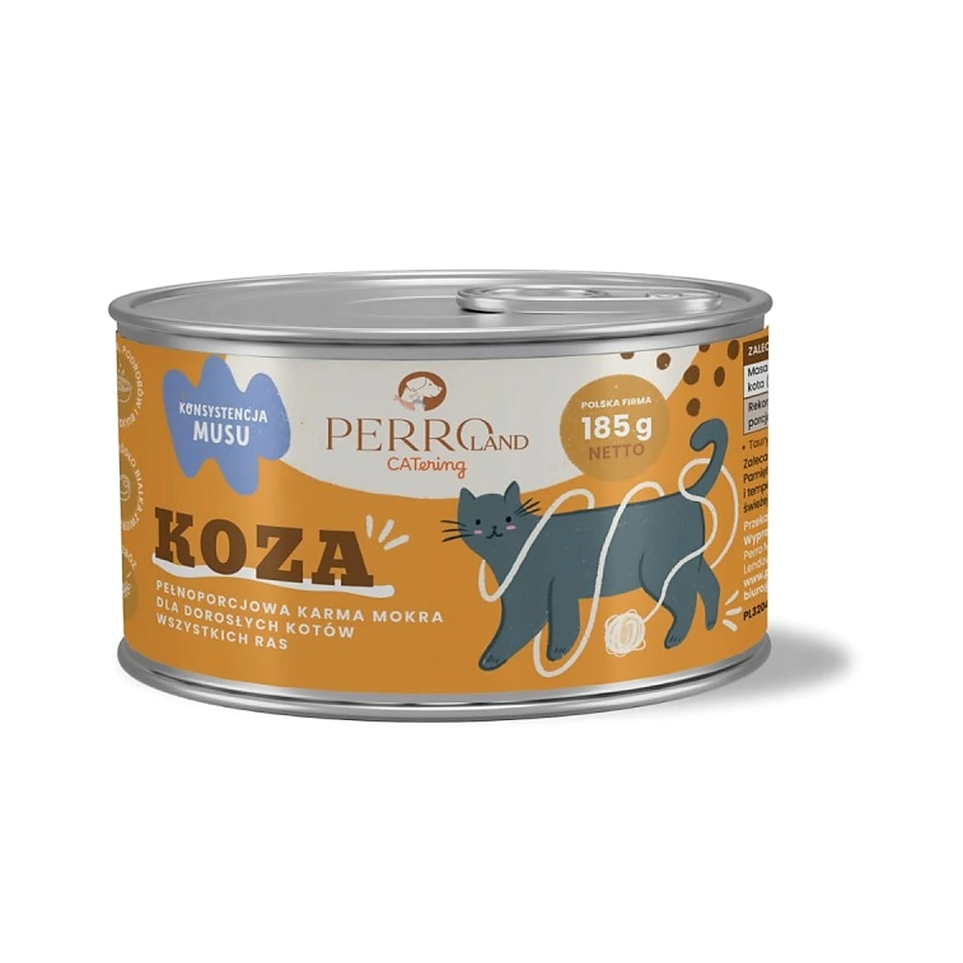 PERRO CATERING karma dla kotów Koza 185g