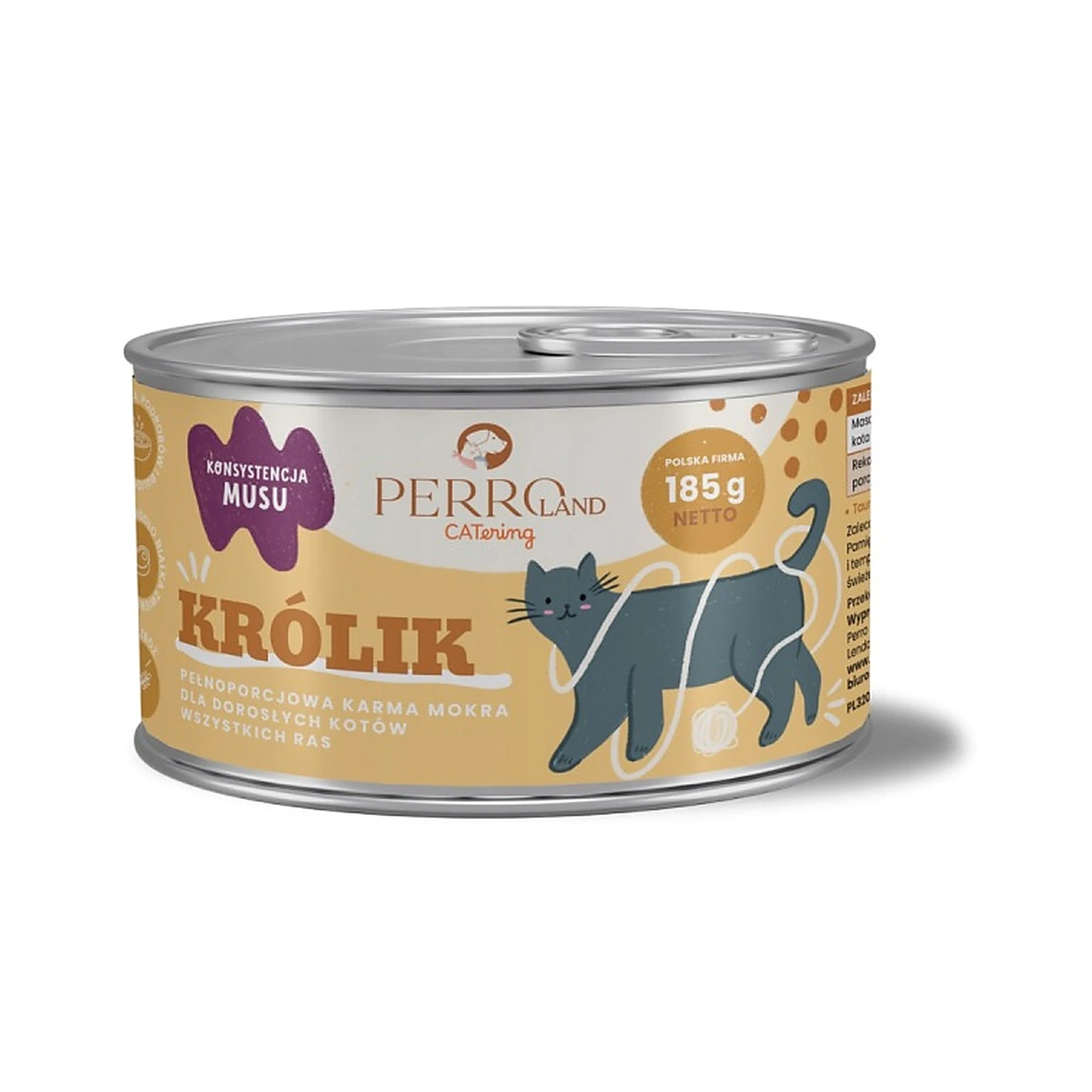 PERRO CATERING karma dla kotów Królik 185g