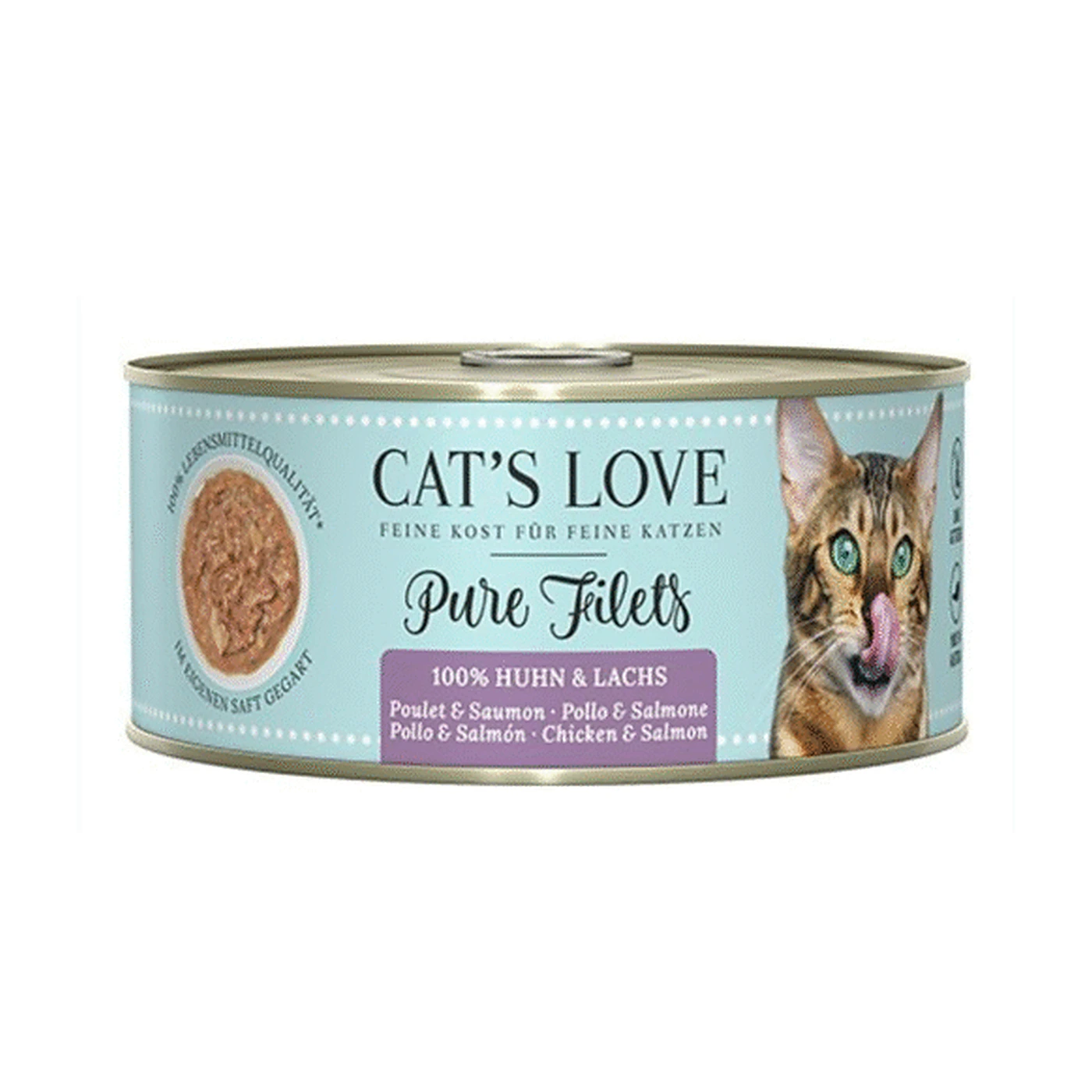 CAT'S LOVE FIlet Pur Lachs Huhn; filety z łososia i kurczaka (100g)