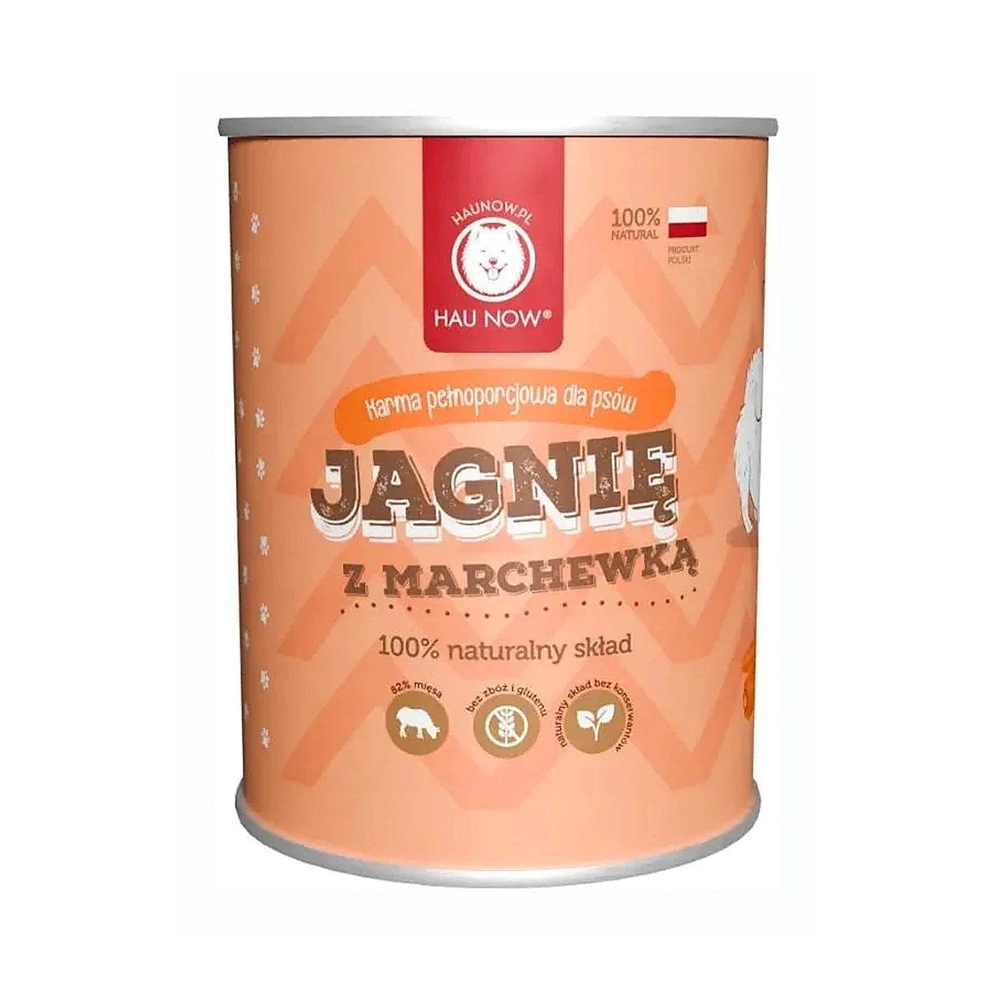 Hau Now Mokra karma monobiałkowa jagnięcina z marchewką 400g