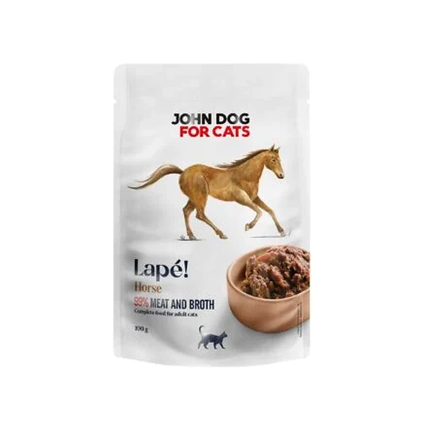 Monobiałkowa karma mokra dla kota Konina 100 g Lapé John Dog for Cats