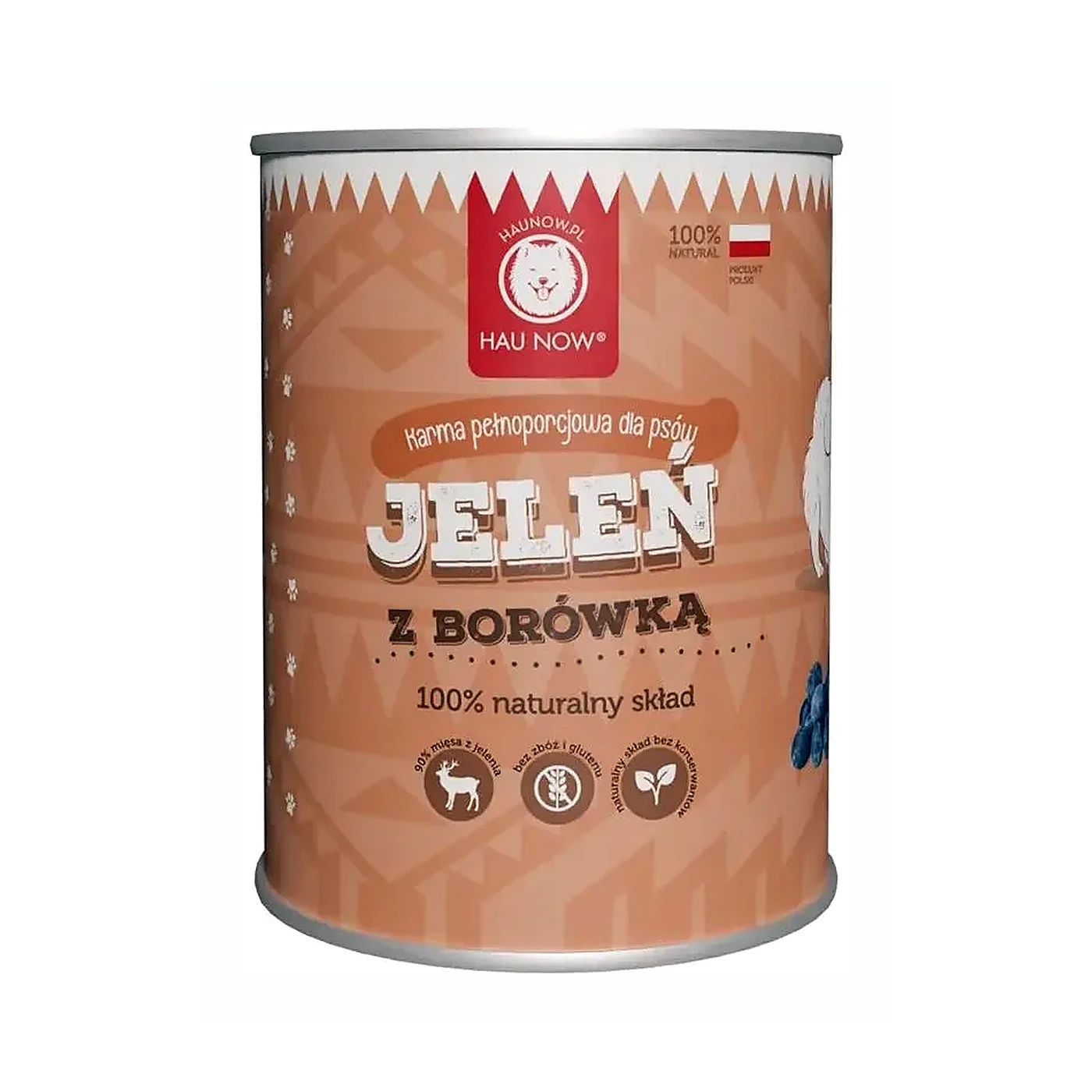 Hau Now Mokra karma monobiałkowa jeleń z borówką 400g