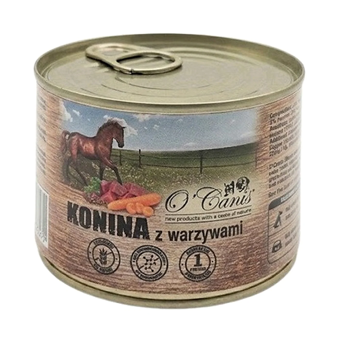 O'Canis konserwa dla psa Konina z warzywami i siemieniem 200g