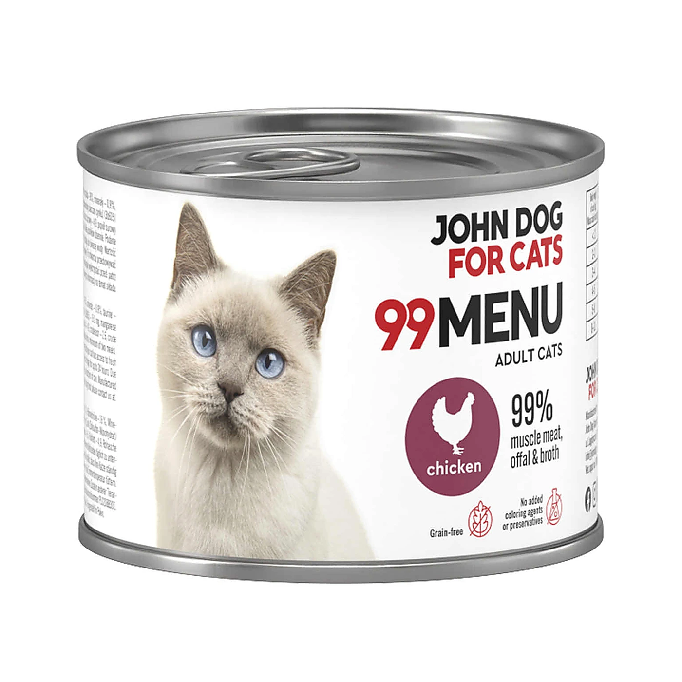 Karma mokra 99 MENU John Dog for Cats kurczak 200g