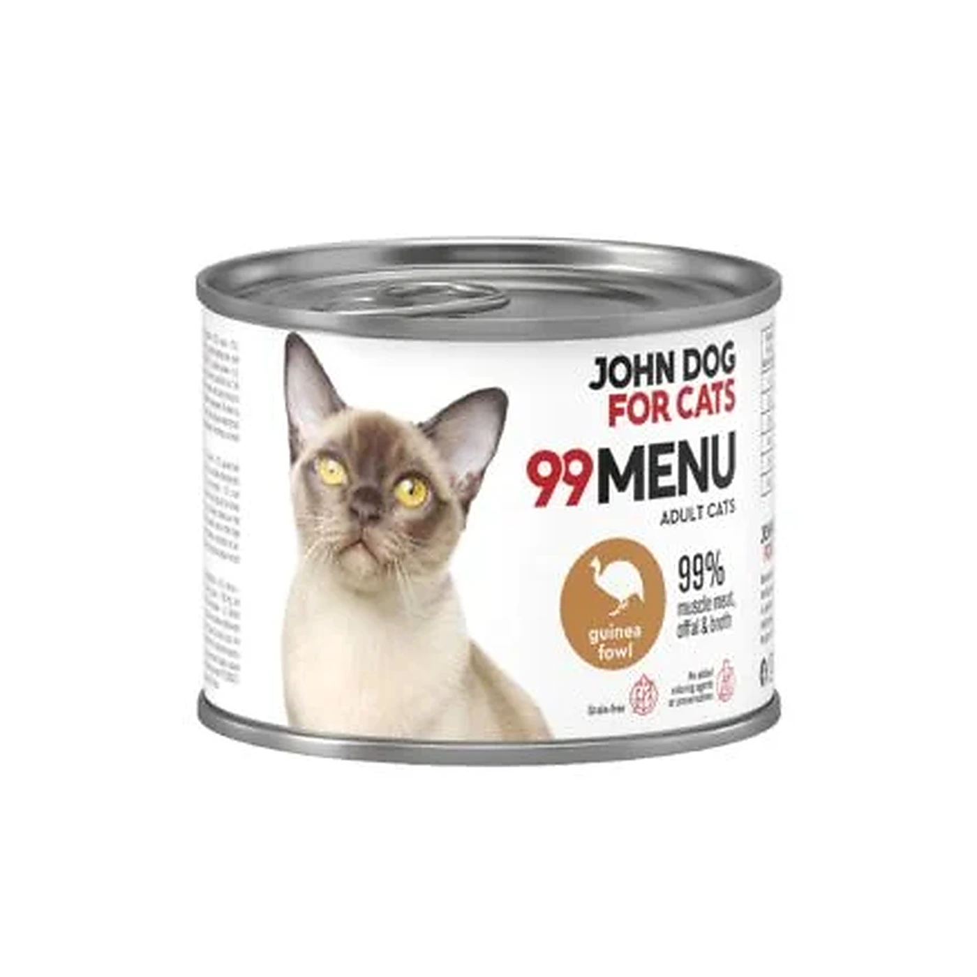 Karma mokra 99 MENU John Dog for Cats perliczka 200g