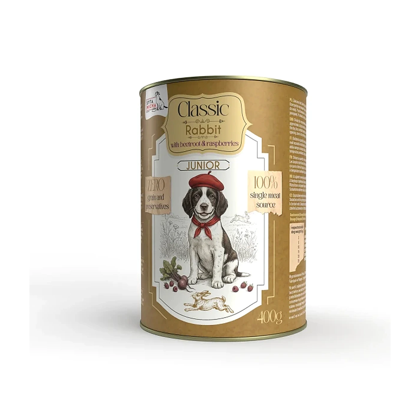 Syta Micha Classic królik z burakiem i malinami junior 400g