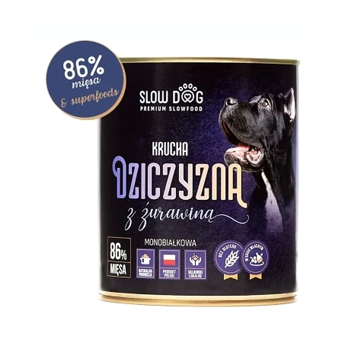 Slow Dog Krucha dziczyzna z żurawiną 410G