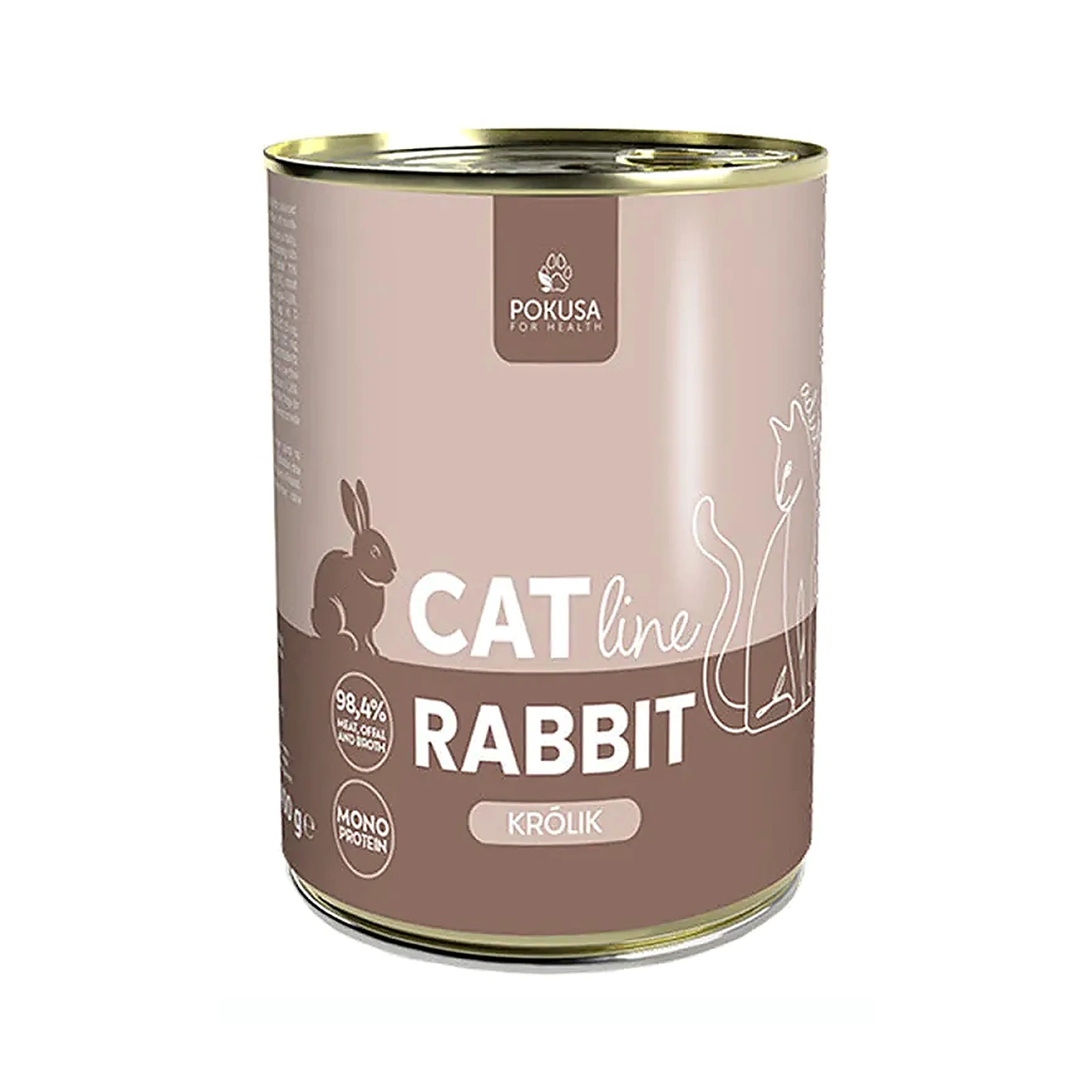 CatLine królik karma mokra dla kotów dorosłych 400g