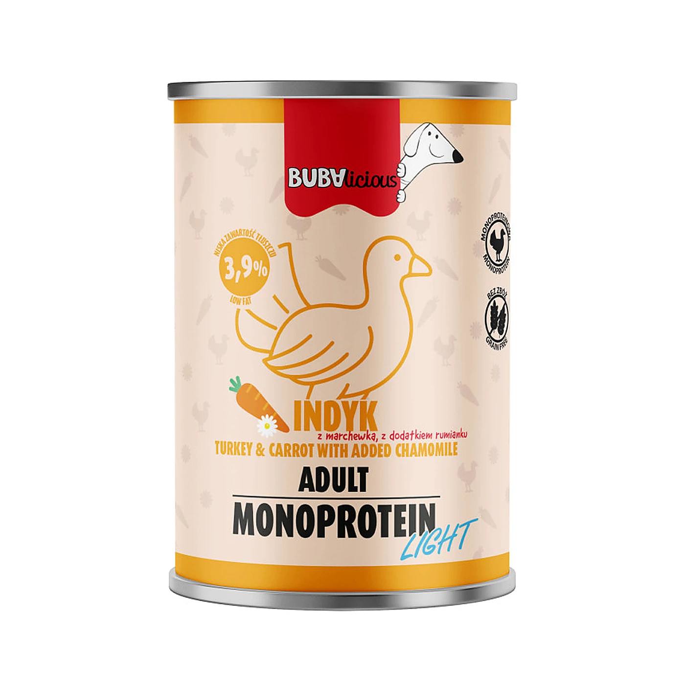 BUBAlicious 3734 LIGHT 400g indyk