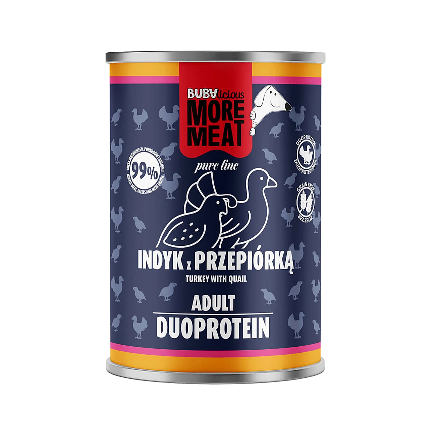 BUBAlicious MM 3996 duo Pure 400g indyk przepiórka