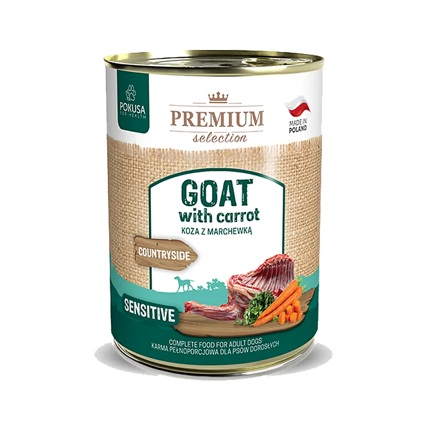 Premium Selection koza z marchewka karma mokra dla psów doroslych 400g